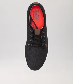 COLORADO Sneakers|Casuals-Nexus Black Denim Canvas Sneakers