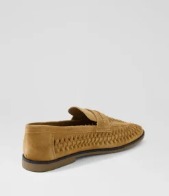 UNCUT Casuals-Nile Chestnut Suede Lace Up Flats