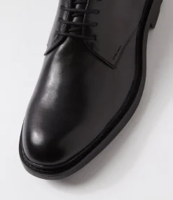 WINDSOR SMITH Dress Shoes-Noah Black Leather Lace Up Shoes