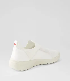 Women I LOVE BILLY Sneakers-Noemi White Knit Sneakers