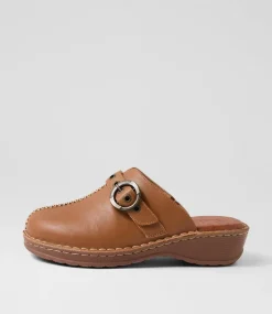 Women COLORADO Comfort|Heels-Nola Tan Leather Heels