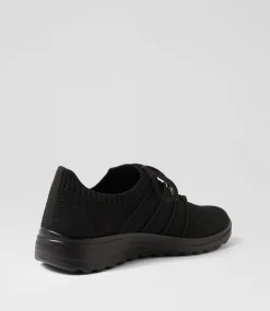 Women I LOVE BILLY Sneakers-Nyomies Black Knit Sneakers