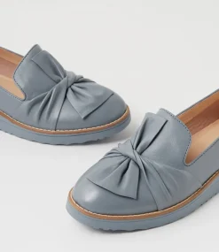 Women TOP END Loafers|Flats-Oclem Denim Leather Flat Shoes