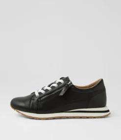 Women SUPERSOFT Comfort|Sneakers-Octavie Black Leather Sneakers