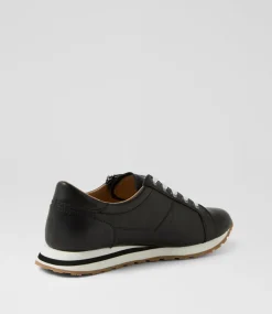 Women SUPERSOFT Comfort|Sneakers-Octavie Black Leather Sneakers