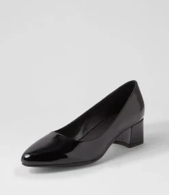 Women DIANA FERRARI Dress|Heels-Oledia Black Patent Leather Heels