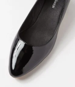 Women DIANA FERRARI Dress|Heels-Oledia Black Patent Leather Heels