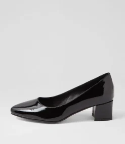 Women DIANA FERRARI Dress|Heels-Oledia Black Patent Leather Heels
