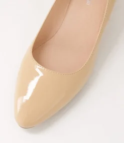 Women DIANA FERRARI Dress|Heels-Oledia Nude Patent Leather Heels