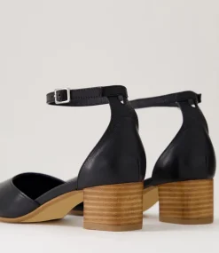 Women DIANA FERRARI Dress|Heels-Omarla Black Natural Leather Heels