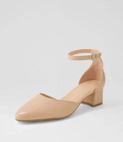 Women DIANA FERRARI Dress|Heels-Omarla Nude Leather Heels