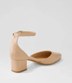 Women DIANA FERRARI Dress|Heels-Omarla Nude Leather Heels