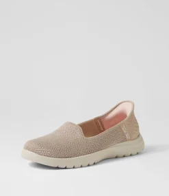 Women SKECHERS Sneakers-On The Go A Taupe Fabric Sneakers
