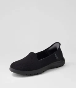 Women SKECHERS Sneakers-On The Go Flex Active Black Fabric Sneakers
