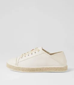 Women I LOVE BILLY Sneakers-Onnie White Fabric Sneakers