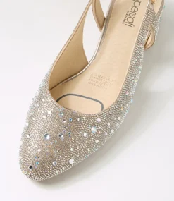 Women SUPERSOFT Comfort|Flats-Oriani Platinum Jewels Leather Heels