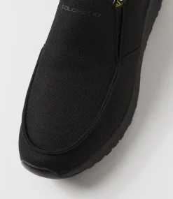 COLORADO Sneakers|Casuals-Orsen Black Knit Sneakers