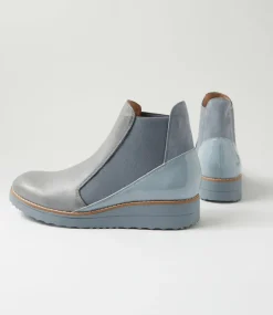 Women TOP END Boots|Wedges-Osiel Denim Mix Chelsea Boots