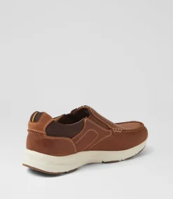 COLORADO Casuals-Oust Tan Leather Flat Shoes