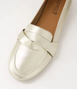 Women SUPERSOFT Comfort|Loafers-Pabalo Pale Gold Leather Loafers