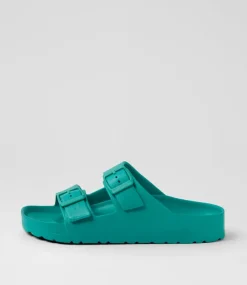 Women COLORADO Comfort|Flats-Palm S Emerald Eva Sandals