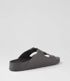 Women COLORADO Comfort|Flats-Palm S Gunmetal Eva Sandals