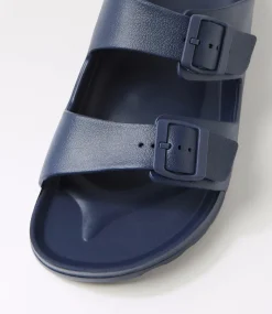 Women COLORADO Comfort|Flats-Palm S Navy Eva Sandals