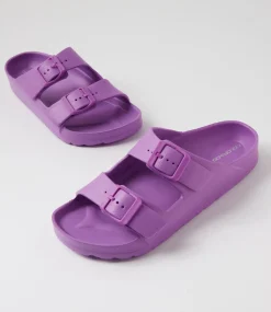 Women COLORADO Comfort|Flats-Palm S Violet Eva Sandals