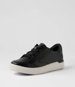 Women ROCKPORT Sneakers-Parissa Black Leather Sneakers