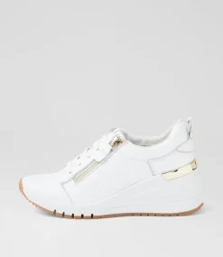 Women SUPERSOFT Comfort|Sneakers-Peaggae White Leather Sneakers