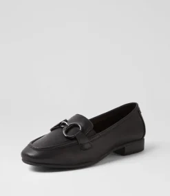 Women SUPERSOFT Comfort|Loafers-Pearli Black Leather Loafers