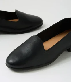 Women SUPERSOFT Flats-Penelopie Black Leather Flat Shoes
