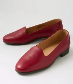 Women SUPERSOFT Flats|Comfort-Penelopie Pinot Leather Flat Shoes