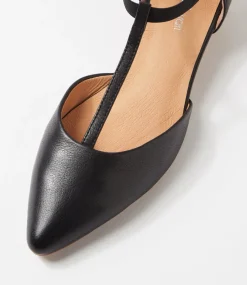 Women DIANA FERRARI Flats-Pepps Black Natural Leather Flat Shoes