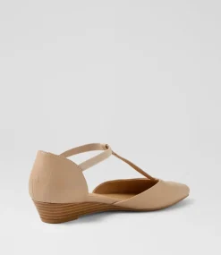 Women DIANA FERRARI Flats-Pepps Latte Natural Leather Flat Shoes