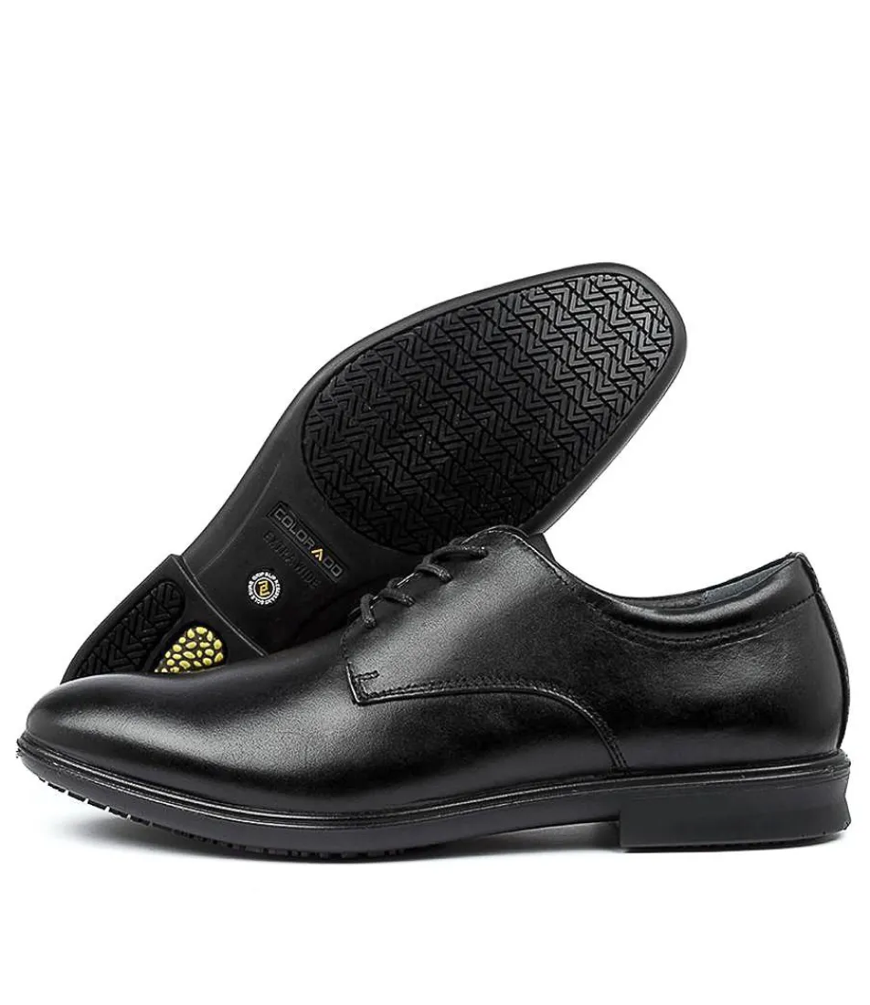 COLORADO Dress Shoes-PERCY BLACK LEATHER