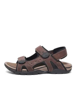 SOLE TECH Casuals|Sandals-PERRY-S3 BROWN SMOOTH
