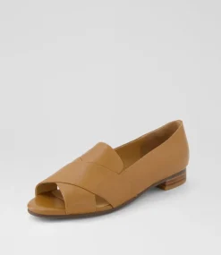Women SUPERSOFT Flats-Petunia Dark Tan Leather Flat Shoes