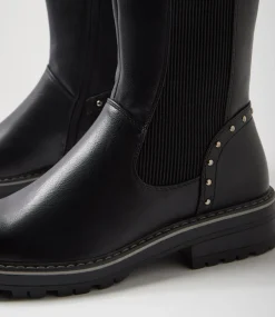 Women I LOVE BILLY Boots-Pewen Black Ankle Boots