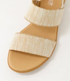Women SUPERSOFT Heels|Sandals-Phaedra Natural Fabric Sandals