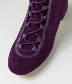 Women I LOVE BILLY Boots|Heels-Pimmie Purple Microsuede Heels