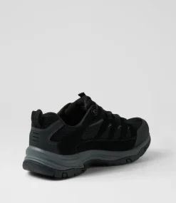 COLORADO Casuals-Pino Black Suede Lace Up Flats