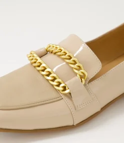 Women TOP END Loafers|Flats-Posatina Cafe Patent Leather Loafers