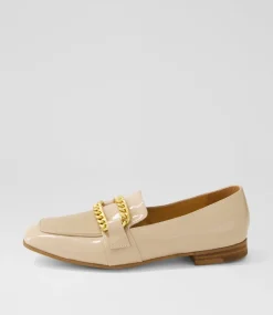 Women TOP END Loafers|Flats-Posatina Cafe Patent Leather Loafers