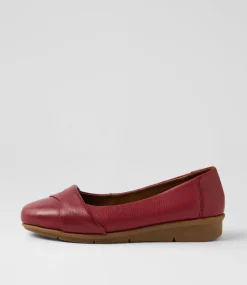 Women SUPERSOFT Comfort|Flats-Posh Cherry Leather Flat Shoes