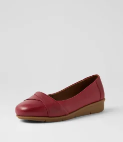 Women SUPERSOFT Comfort|Flats-Posh Cherry Leather Flat Shoes