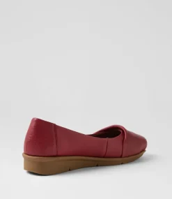 Women SUPERSOFT Comfort|Flats-Posh Cherry Leather Flat Shoes