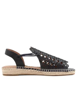 Women SUPERSOFT Comfort|Wedges-Precho Navy Leather Espadrilles