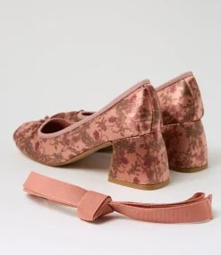 Women I LOVE BILLY Heels-Princesca Cafe Haze Satin Heels