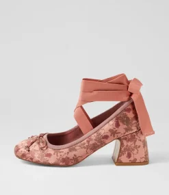 Women I LOVE BILLY Heels-Princesca Cafe Haze Satin Heels